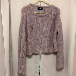 Blush Distressed Sweater